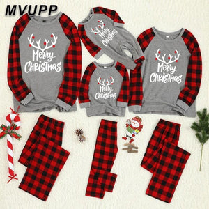 christmas family pajamas set mother daughter father son romper sleepwear dad mom and me matching outfits mommy baby clothes look
