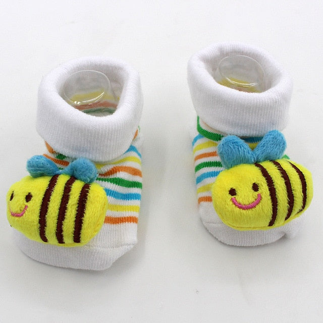 Excellent Quality Baby Girl Foot Socks Funny Happy Socks Newborn Rubber Anti Slip Socks